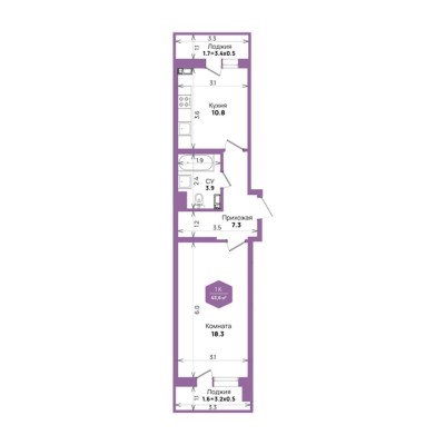 1к. квартира