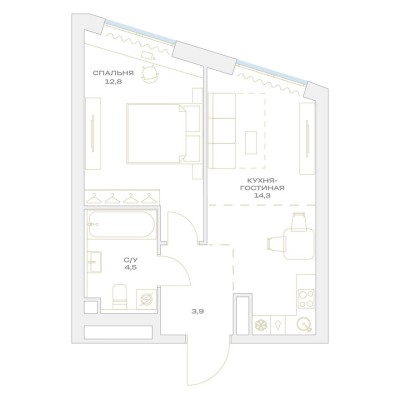 1к. квартира