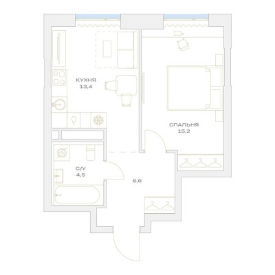 1к. квартира