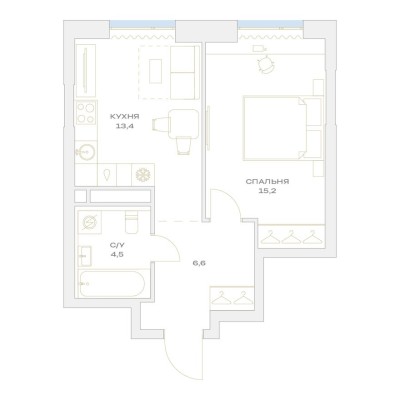 1к. квартира