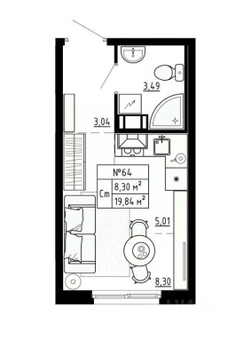 1к. квартира