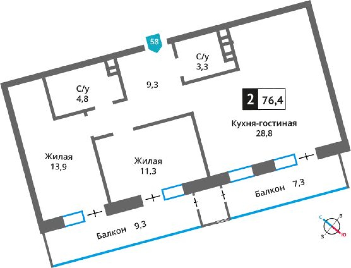 2к. квартира