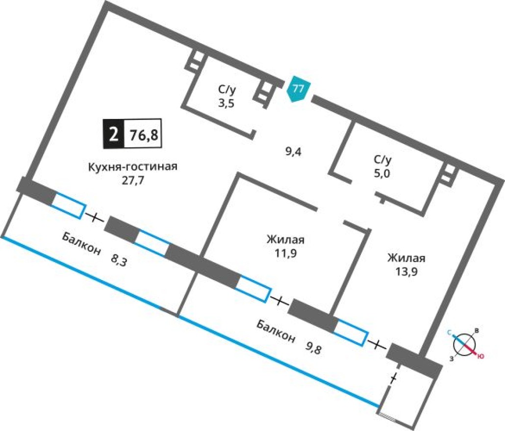 2к. квартира