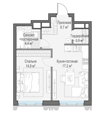 1к. квартира