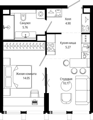 1к. квартира