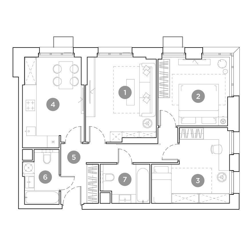 3к. квартира, 71.9 м²