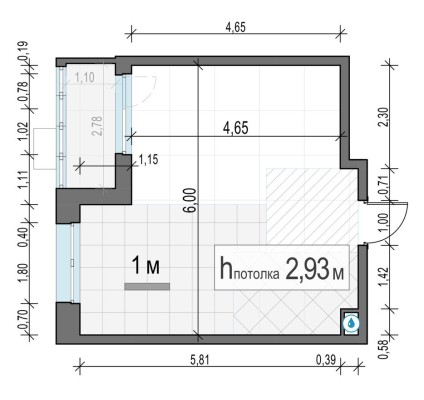 1к. квартира