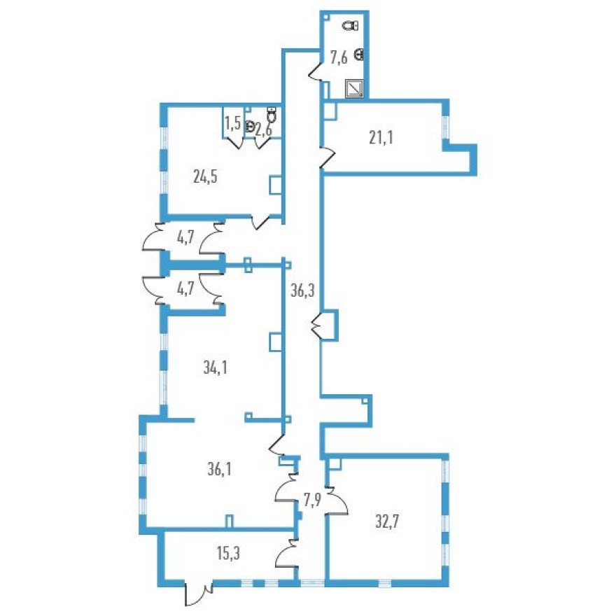 Помещение свободного назначения, 235.1 м²