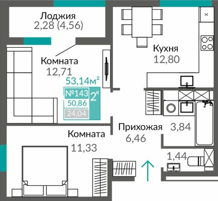 2к. квартира