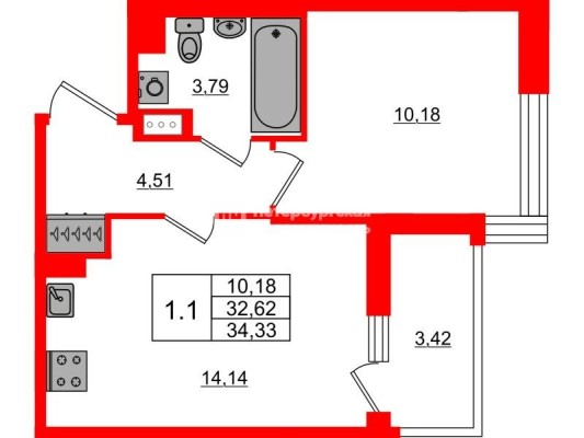 1к. квартира