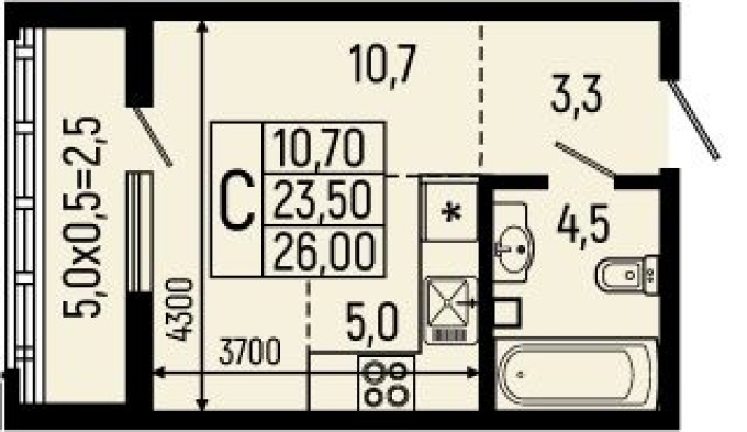 Студия-квартира