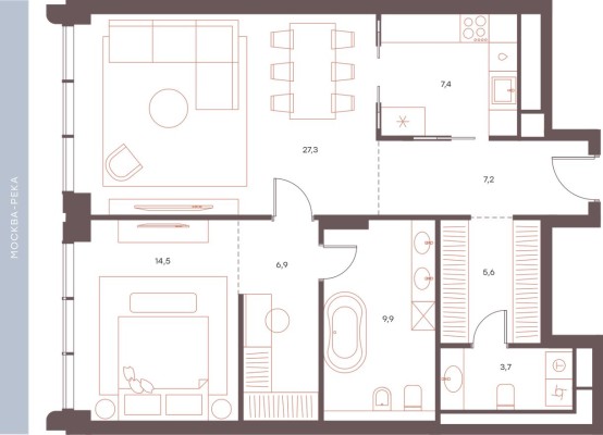 2к. апартаменты