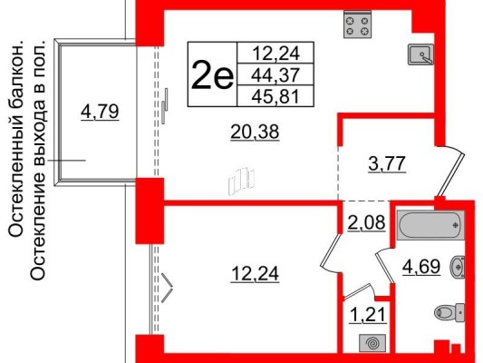 1к. квартира