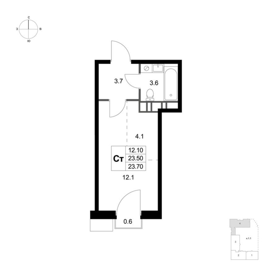 Студия-квартира