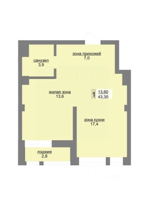 1к. квартира