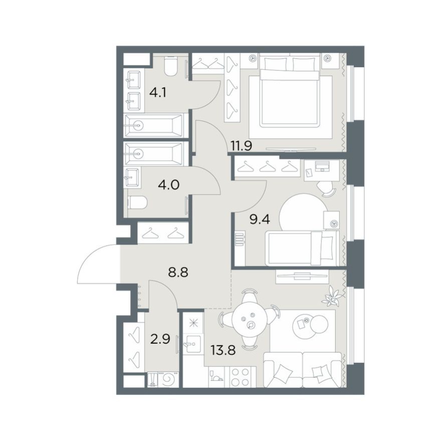 2к. квартира