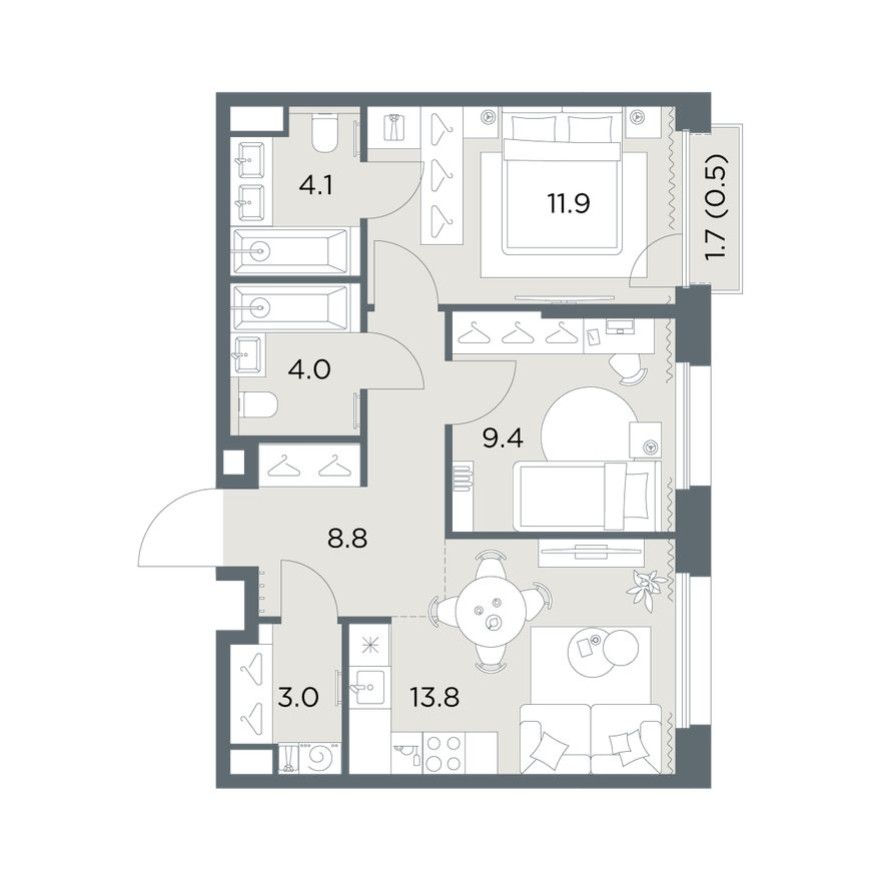 2к. квартира