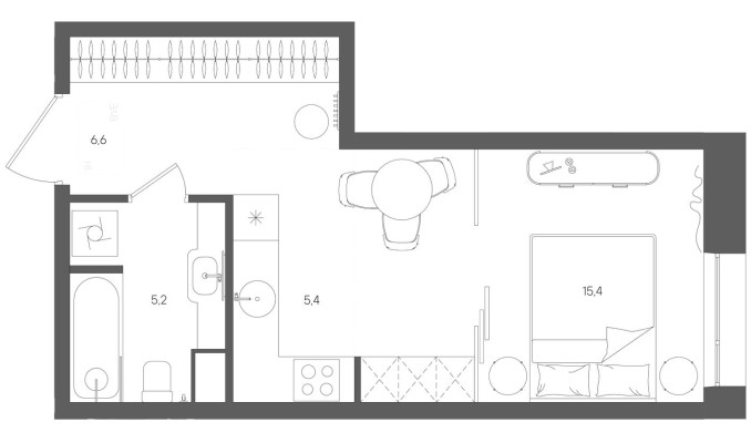 1к. квартира