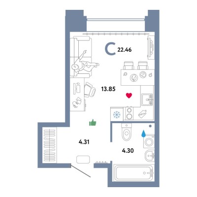 Студия-квартира