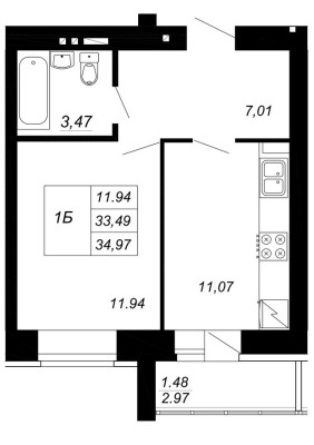 1к. квартира