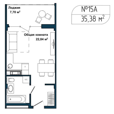 1к. апартаменты