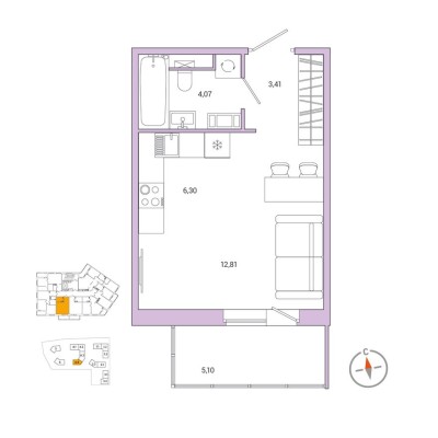 1к. квартира