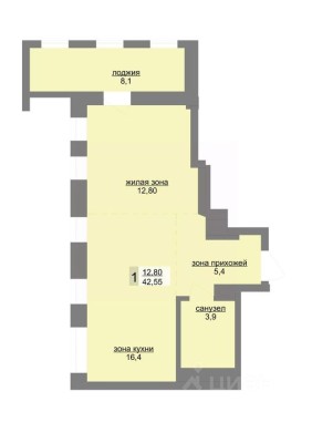 1к. квартира