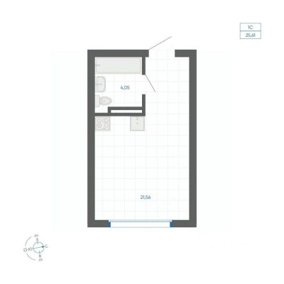 1к. квартира