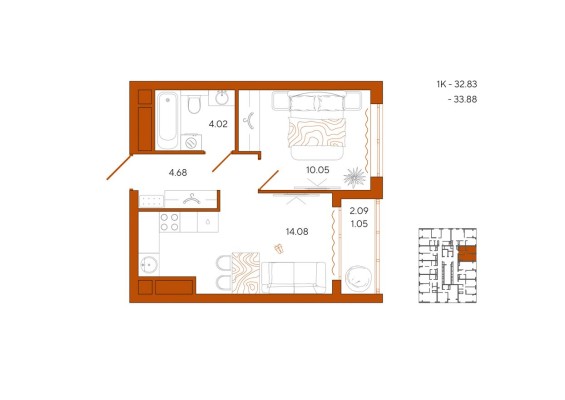 1к. квартира