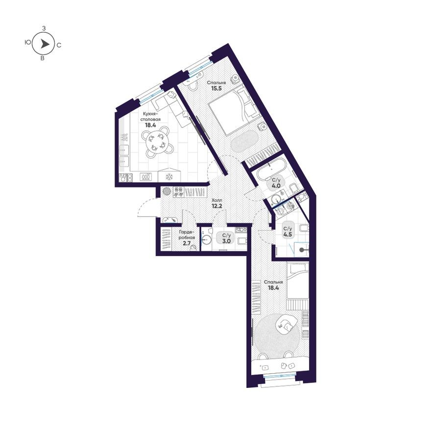 2к. квартира