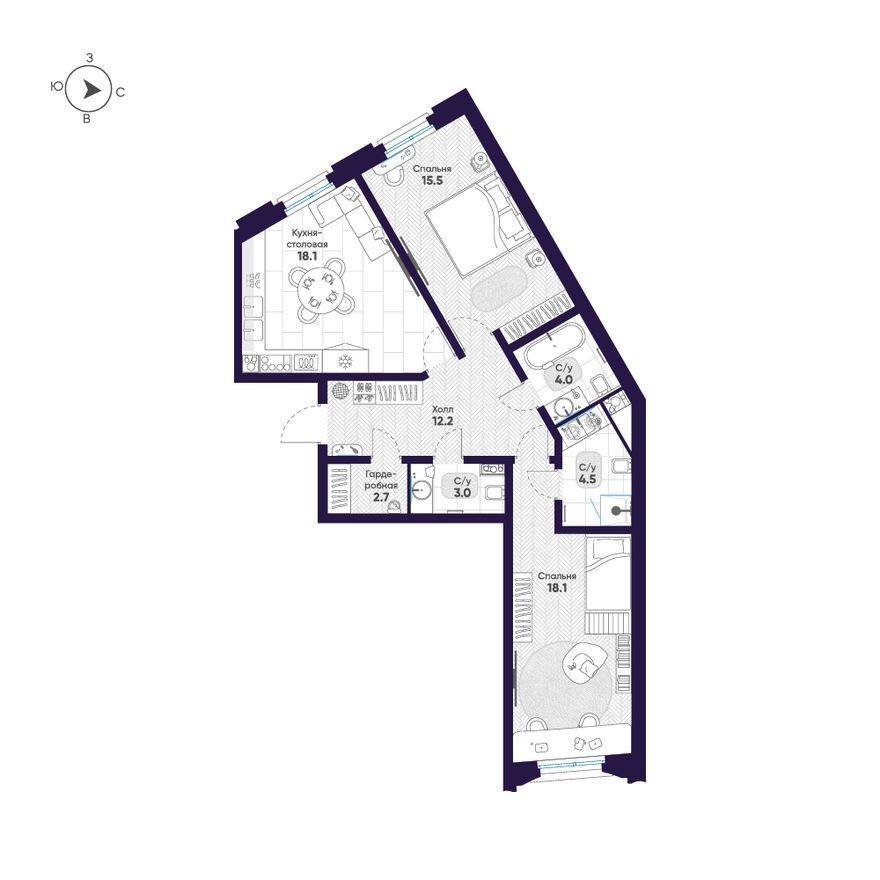 2к. квартира