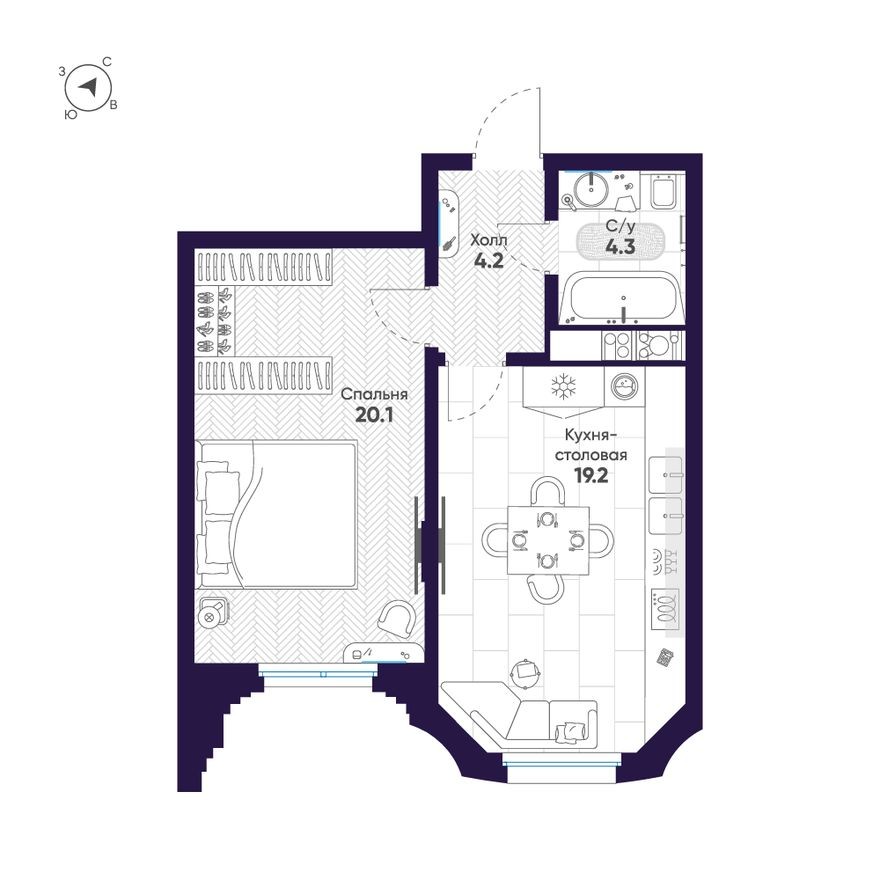 1к. квартира