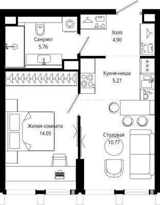 1к. квартира