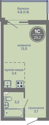 1к. квартира