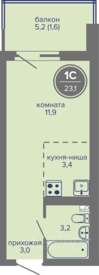 1к. квартира