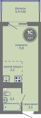 1к. квартира