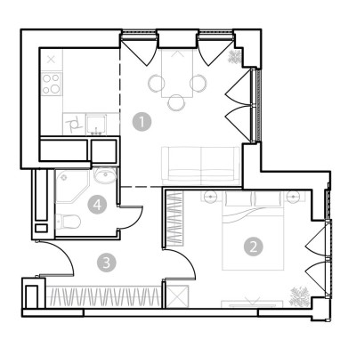 2к. апартаменты