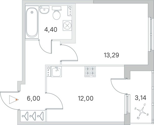 1к. квартира