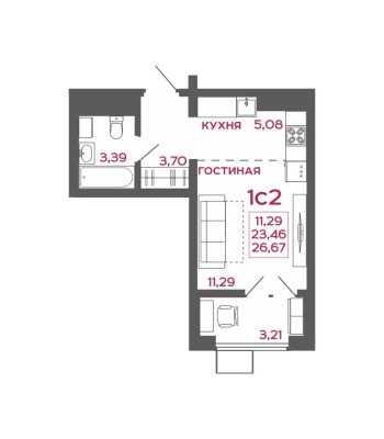 1к. квартира