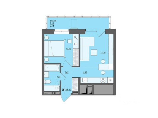 2к. квартира