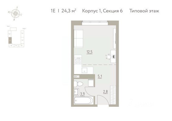 1к. квартира