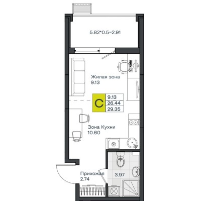 Студия-квартира