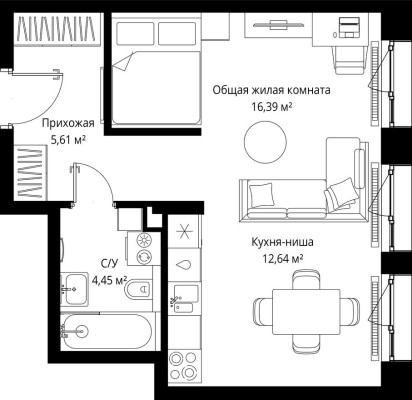 1к. квартира