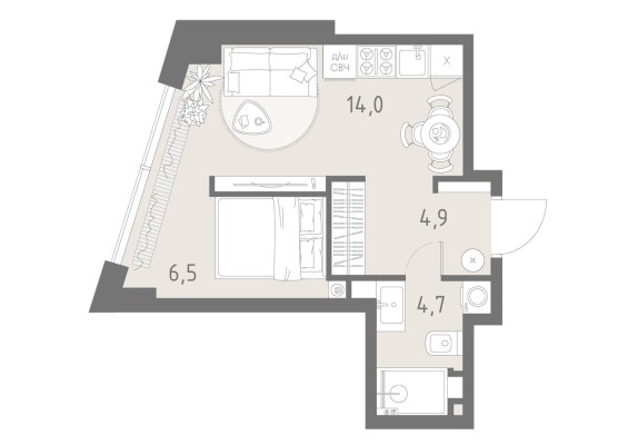 Студия-квартира