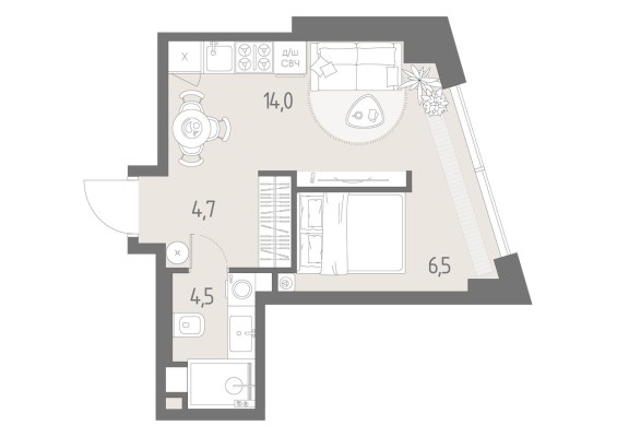 Студия-квартира