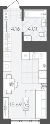 1к. квартира