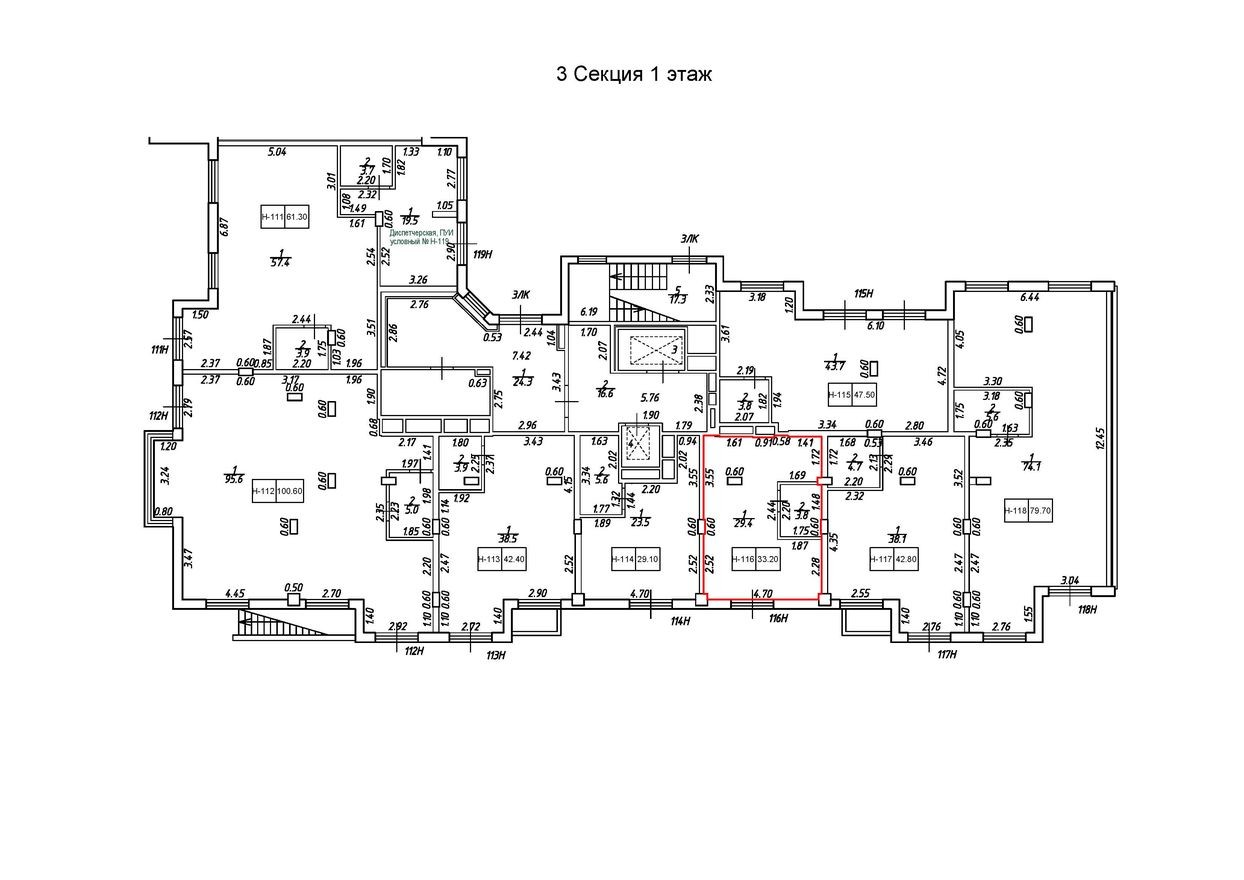 Помещение свободного назначения, 33.2 м²
