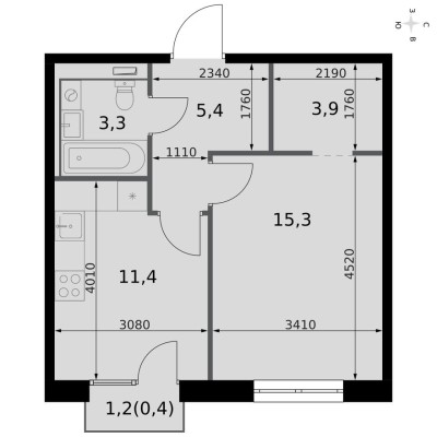 1к. квартира