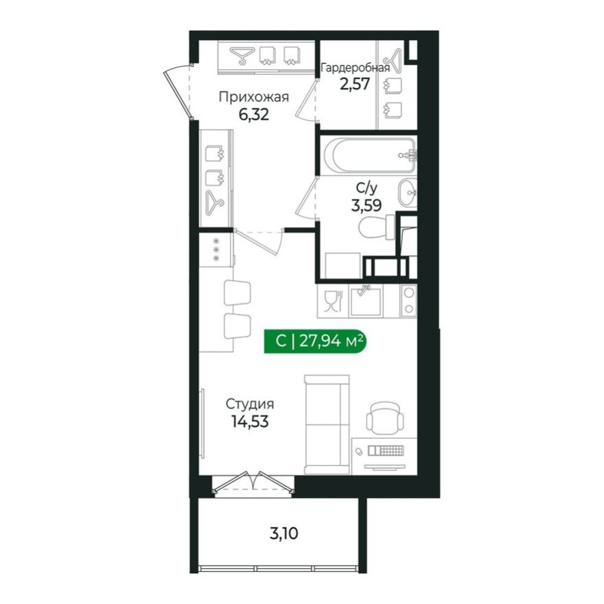 Студия-квартира