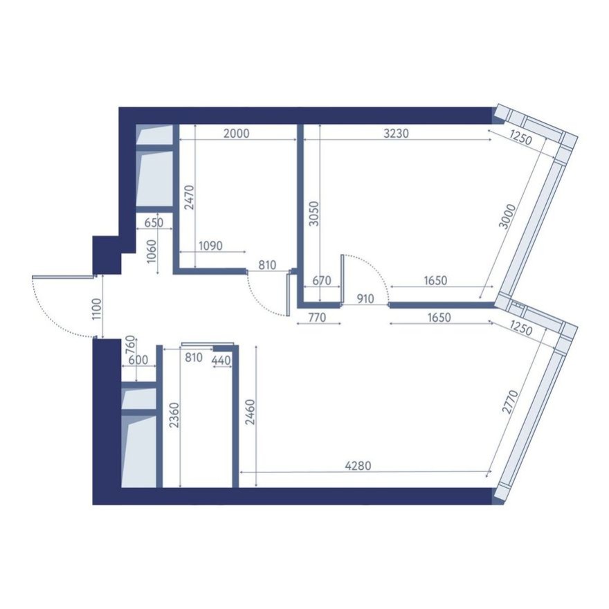 Студия-квартира, 38.6 м²